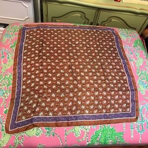 Gorgeous Vintage Symphony Scarf from Italy bird Motif